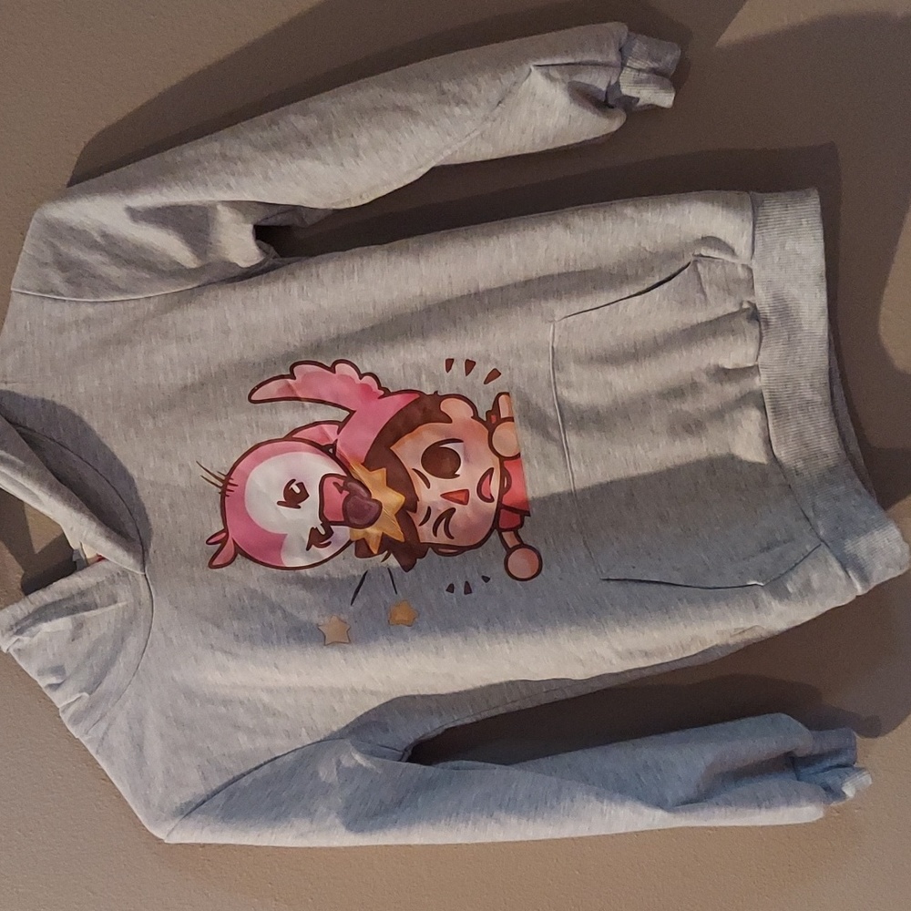 Flamingo YouTuber Gray Sweatshirt 9/10